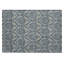 Tapis intérieur lavable antidérapant bleu et crème 2 pi x 3 pi