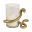 Porte-bougie moderne en métal Snakearound