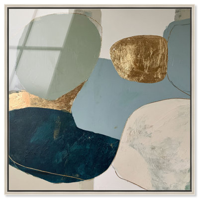 Tableau mural encadré Soft Shimmer III, impression acrylique grand format, par Art Remedy, cadre argenté, 30,5 x 30,5 cm
