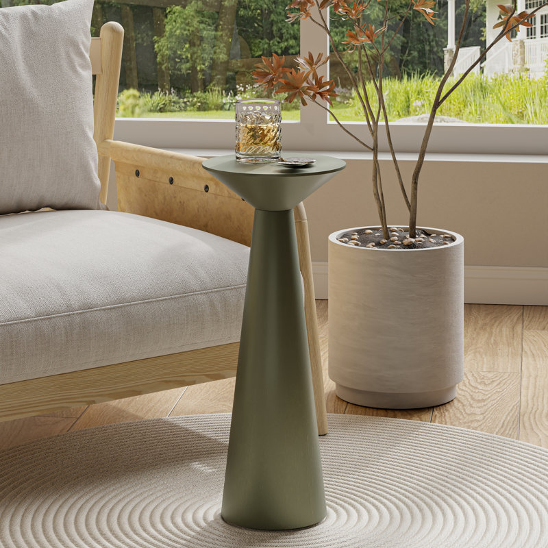Table de bout Newton, H 22,83 po x l 9,84 po x P 9,84 po, Vert foncé