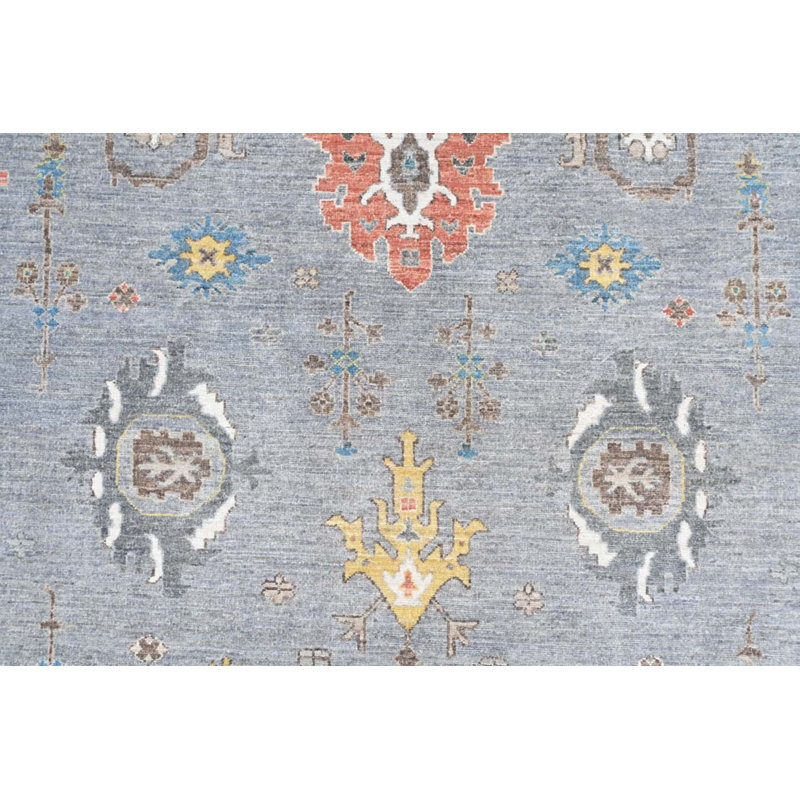 Oushak Collection, Transitional One-of-a-Kind Rectangle 11'11" X 15'1" Hand Knotted Area Rug