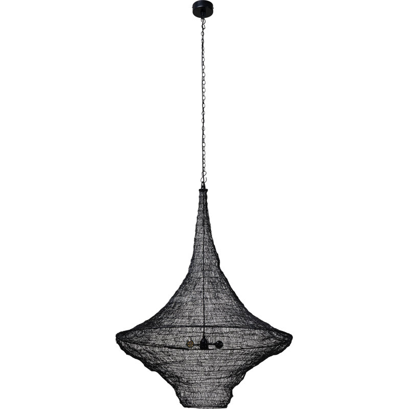Unusual 1-Light Pendant Cocoon, Black