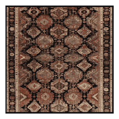Tapis brun lavable à la machine