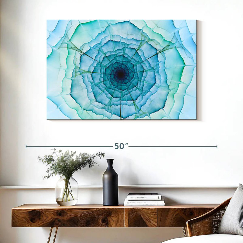 Avery Abstract Fractal Flower, 26" H x 39" W