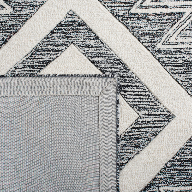 Alexea Hand Tufted Wool And Cotton With Latex Moroccan Rug, Rectangle 3' x 5'