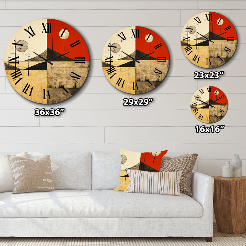 Horloge murale Time Illustration, Très grand