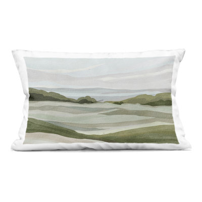 Coussin décoratif abstrait Abstract Wippling Waves, design par Lera