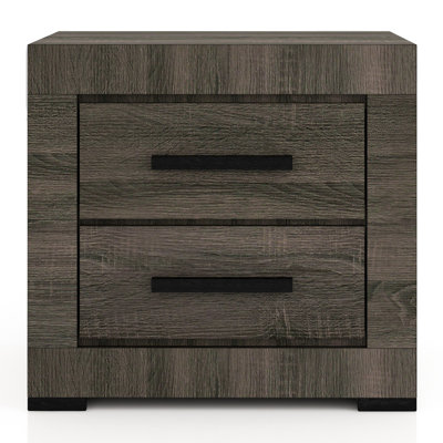 Breann 21.5" Width Steel 2-Drawer Nightstand