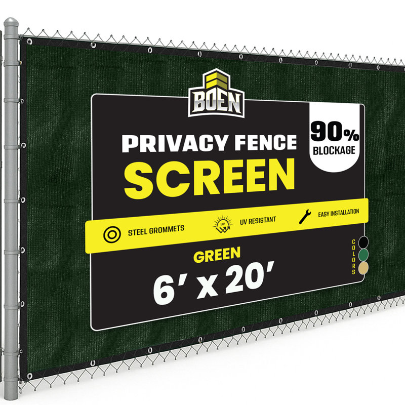 Pare-étincelles Boen Green, Vert, H 72 po x l 240