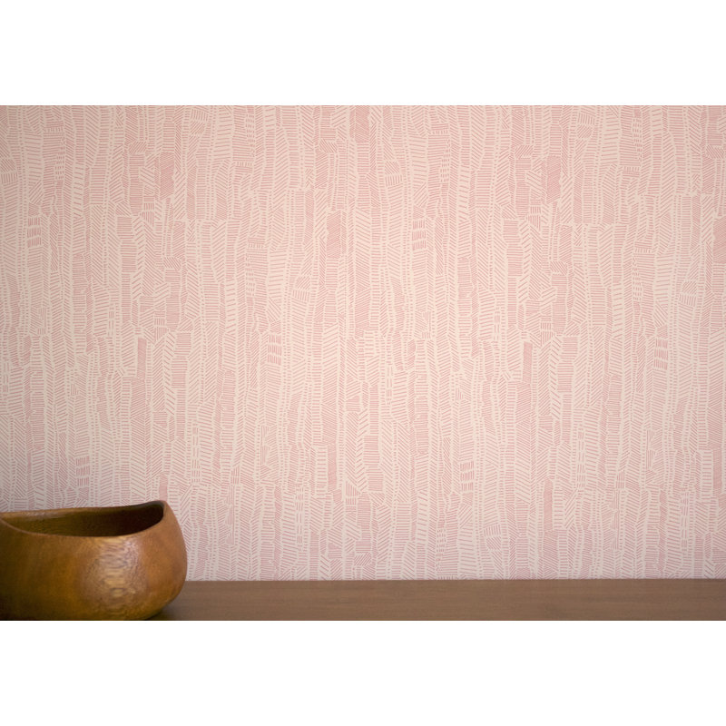 Wallpaper Double Roll, Powder Pink