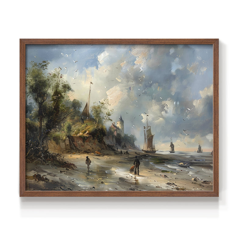 Série nautique-CLxxi - impression encadrée - réversible, Walnut, 16" H x 20" W