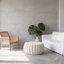 Table basse moderne et imperméable, conception en ciment Mgo durable pour une utilisation intérieure et extérieure-39526004