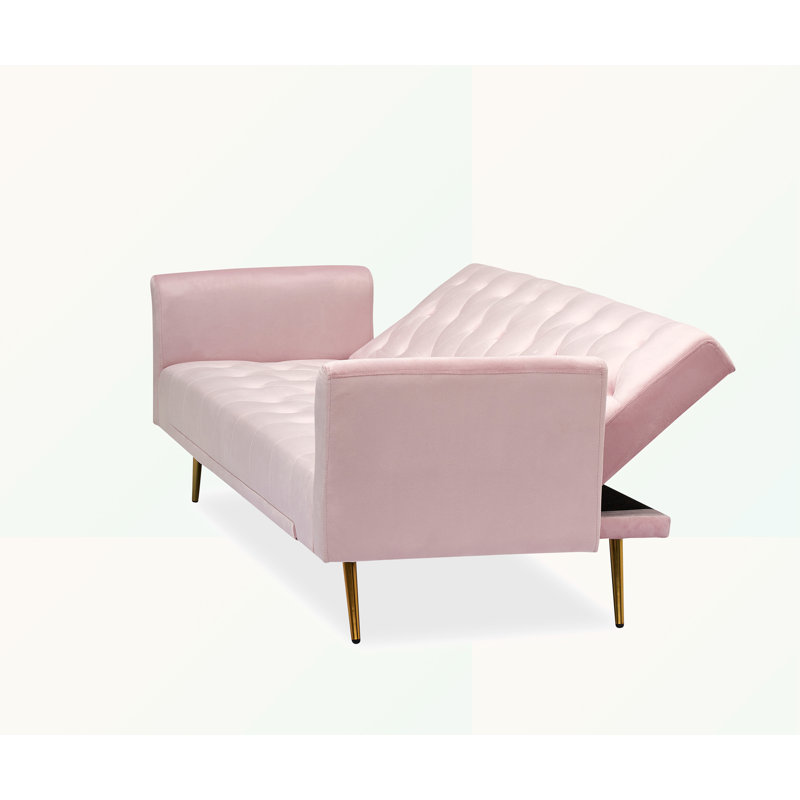 Canapé Gotey, Velours rose