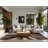 Soft Plush Benziger Eclectic Starburst Area Rug in Brown – Beige Binding-360145202