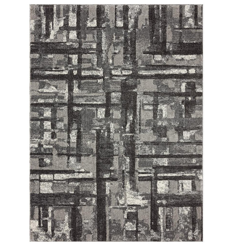 Geometric Indoor Rug, Rectangle 5' x 7'