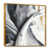 Toile avec cadre flottant or