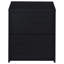 Table de chevet à 2 tiroirs Westpark avec lumières DEL et USB - noir-1661854154