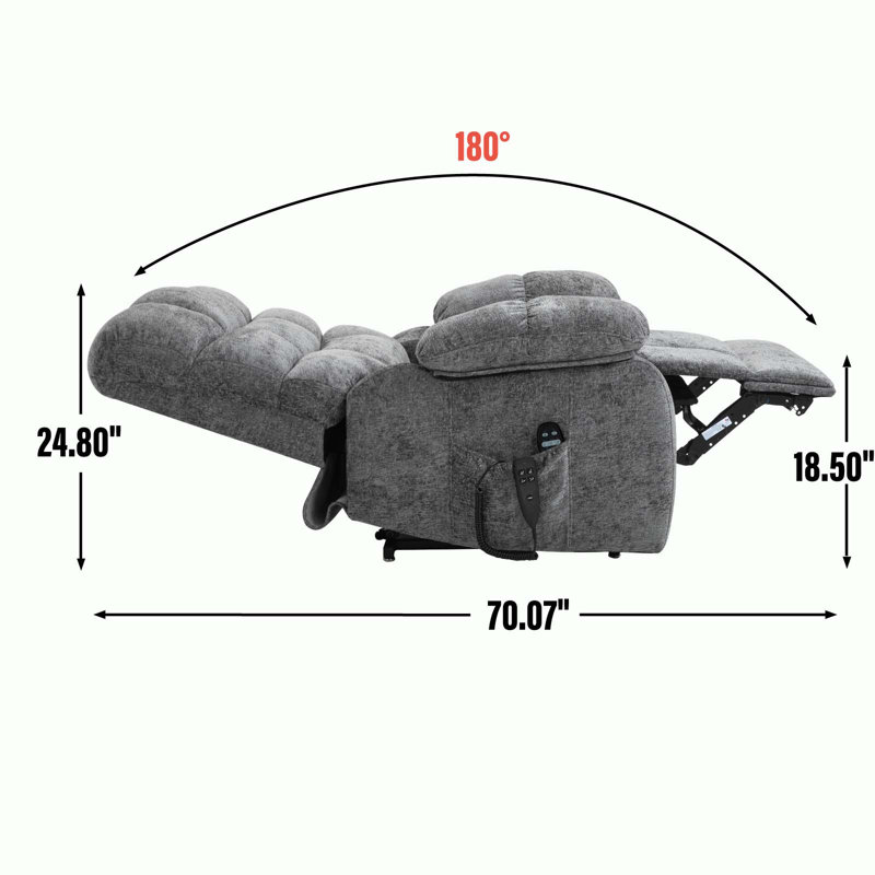 Large Electric Power Lift Recliners with Power-Remote