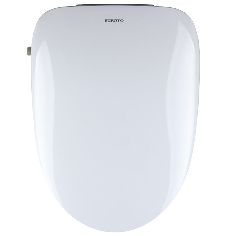 Smart Toilet Bidet Seat Slim Design Elongated Unlimited Warm Water Adjustable Temp Wand Cleaning