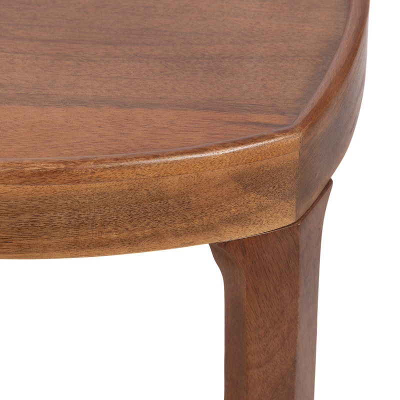 Tierney Mango Wood Rounded Square Side Table