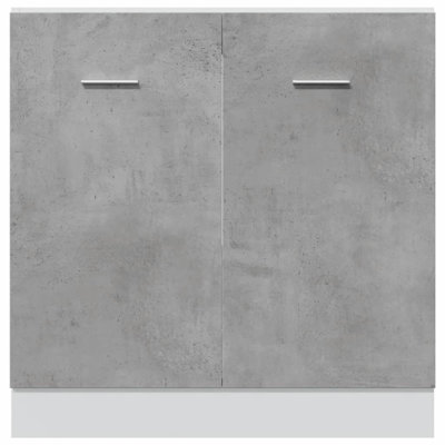 Avishi Sink Bottom Cabinet Lyon Concrete Grey 80x46x81.5 cm Engineered Wood
