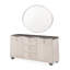 Fantosini Sideboard With Wall Mirror - Silver Mist