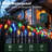 20FT Outdoor String Lights Battery Operated with 8 Modes 60-Bulb LED String Lights waterproof for patio,garlands (set of two,Warm White & Multicolor)