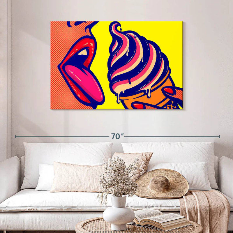 Yarlin Comic Ice Cream, 30" H x 45" W