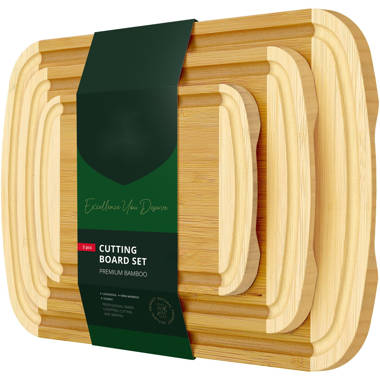 Michael Graves Design Bamboo Cutting Board with Finger Hole