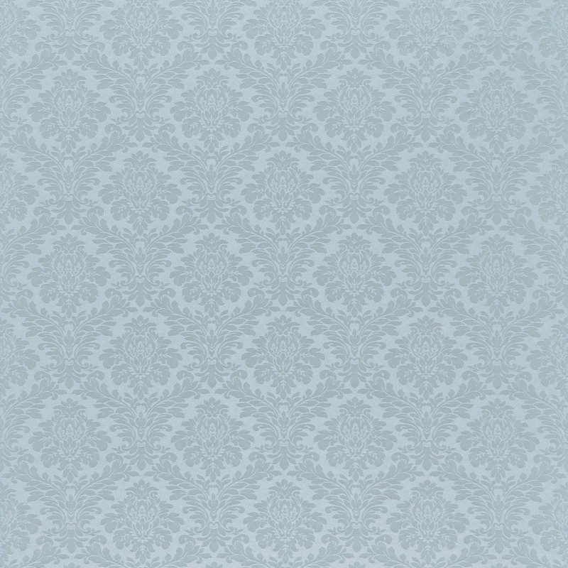 Lymington Damask Fabric, Sky Blue