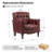 Annja 32" W Tufted Genuine Leather Armchair-80015537