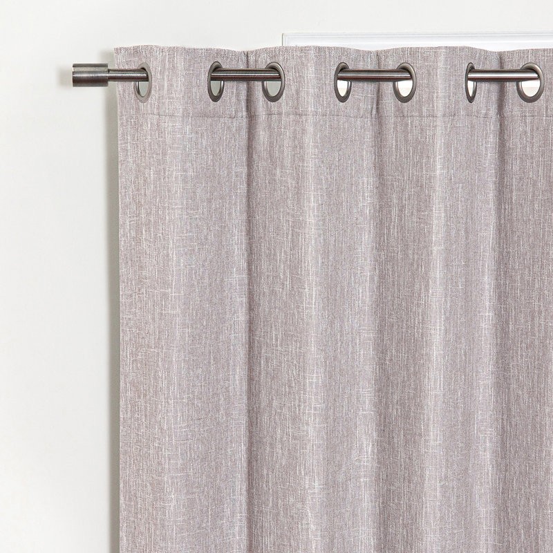 Paire de rideaux occultant avec œillets Spates, l 52" x L 63", Naturel