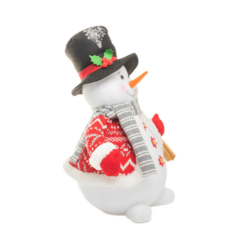 Bonhomme de neige blanc doux