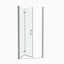 Porte de douche pivotante universelle à ajustement de 1 3/8 po avec finition en verre trempé de 1/4 po-111795489