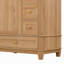 Meuble-lavabo de 30 po avec lavabo en céramique, armoire de salle de bain autoportante avec grain de bois naturel, pieds en bois d'hévéa massif, portes et tiroirs à fermeture en douceur, grand espace de rangement, couleur bois naturel