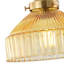 1-Golden brown glass dimmable pendant light
