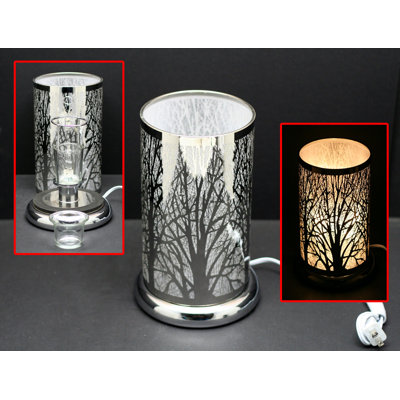 Lampe de table argentée 9,5 po Jadine