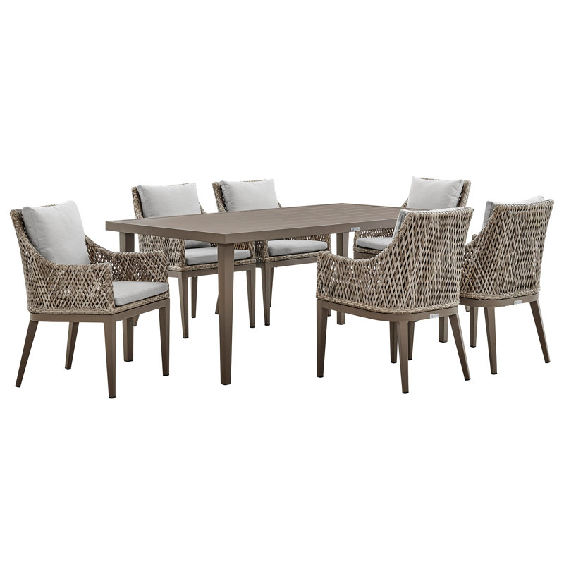 Ensemble repas en aluminium 7 pièces Galilea
