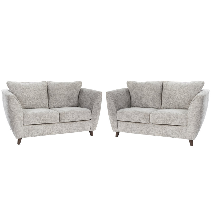 Urbana 2 Piece Sofa Set, Light Grey