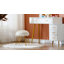 Repose-pieds rond en fausse fourrure de 13,5 po de largeur avec pieds en épingle à cheveux en or rose pour meuble-lavabo ou chambre à coucher-2096038811