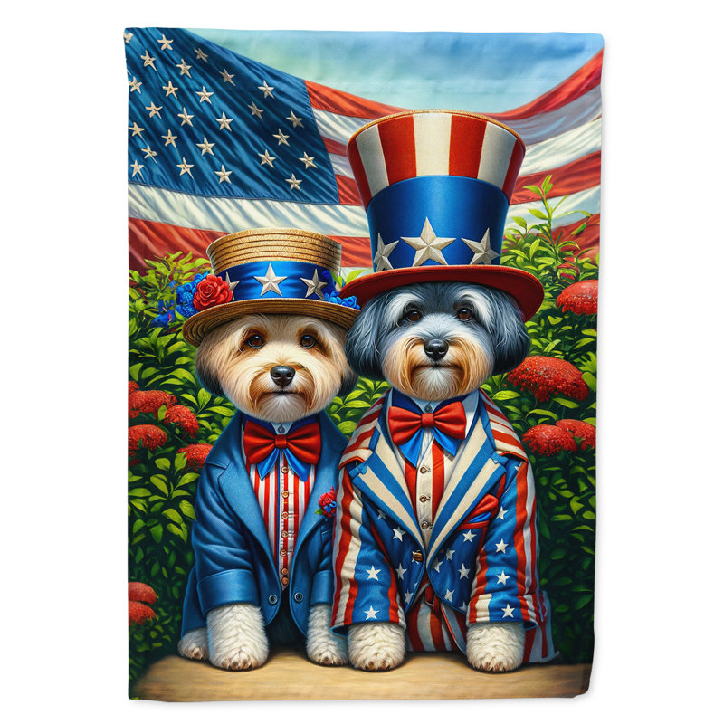 Drapeau «All American House», Dandie terrier jaune