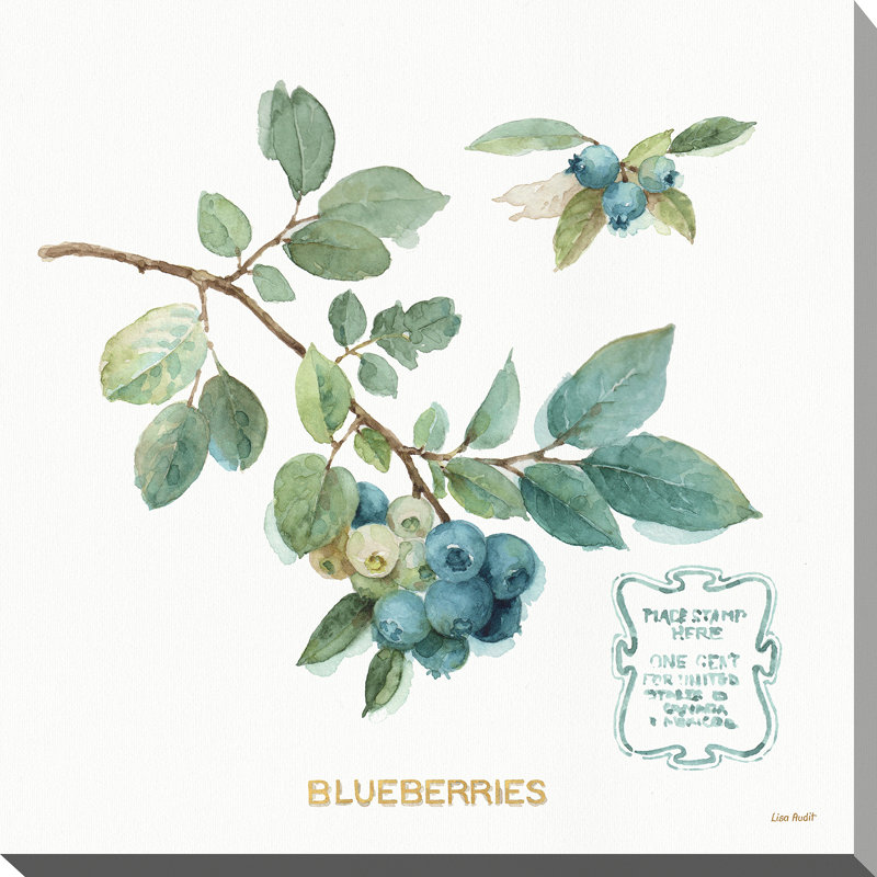 «My Greenhouse Fruit II», reproduction de peinture à l'aquarelle, H 18 po x l 18 po x P 1 po, Toile tendue