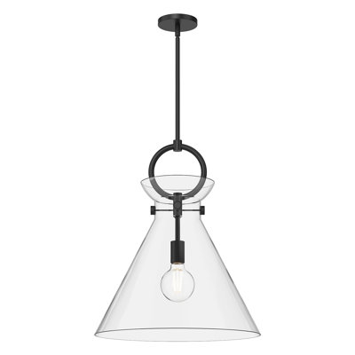 Luminaire suspendu conique à 1 lumière Tiney