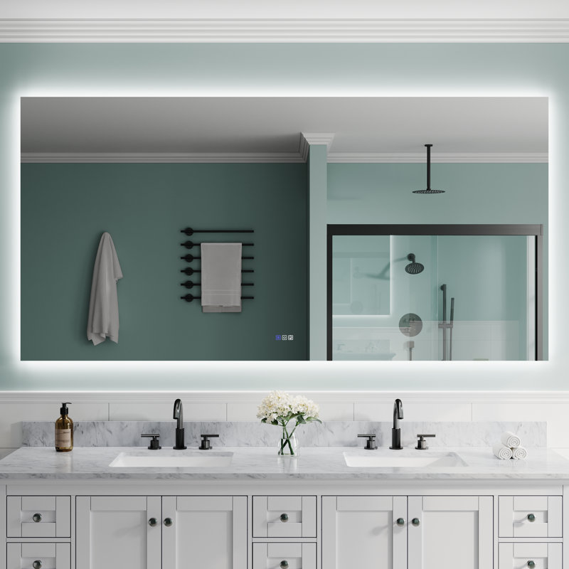 Miroir de salle de bain à DEL ZC-Mirror, 42 po x 84 po