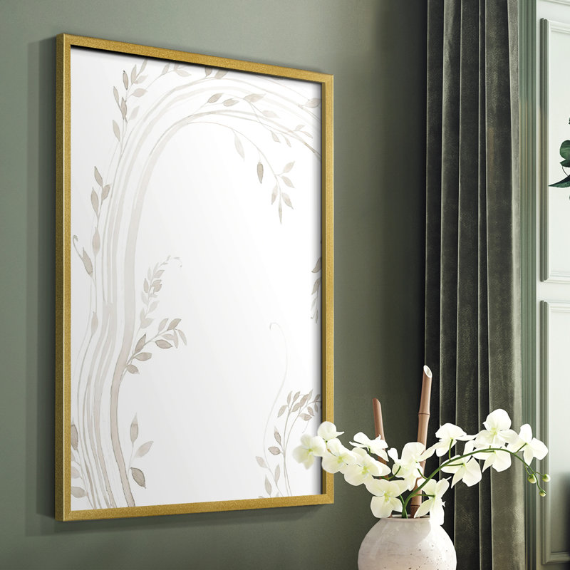 Light Vines I Framed Print - Solid Wood, 20" H x 16" W