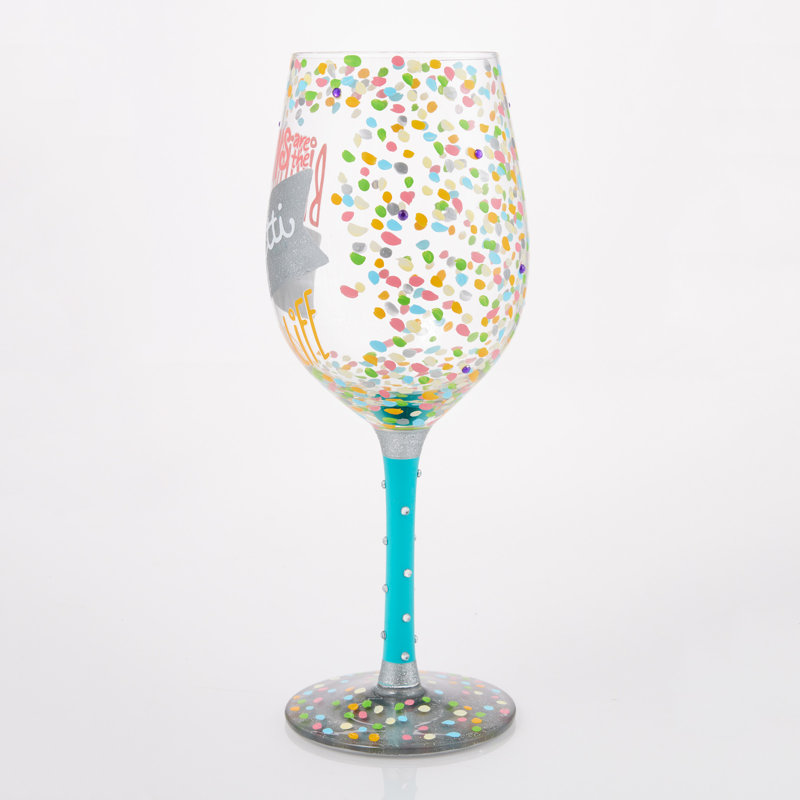 Verre à vin 15 oz Lolita Birthday the Confetti of Life