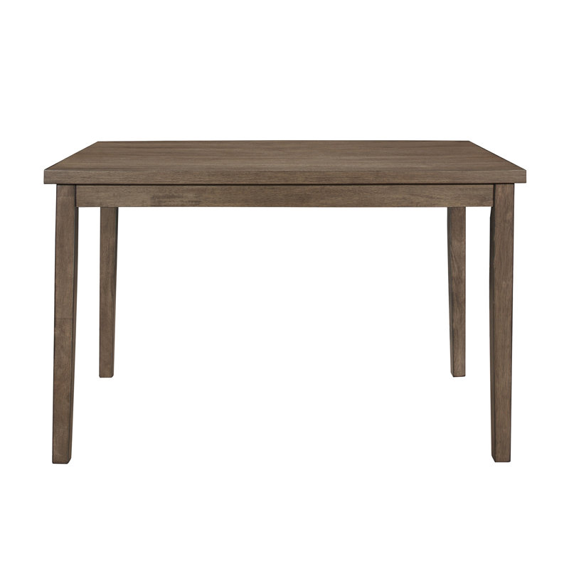 Table de salle à manger noyer brun à finition rectangulaire 1pc