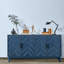 Buffet de style rétro, armoire de rangement décorative 4 portes