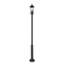 Luminaire d'extérieur sur pied 4 lumières Olvera