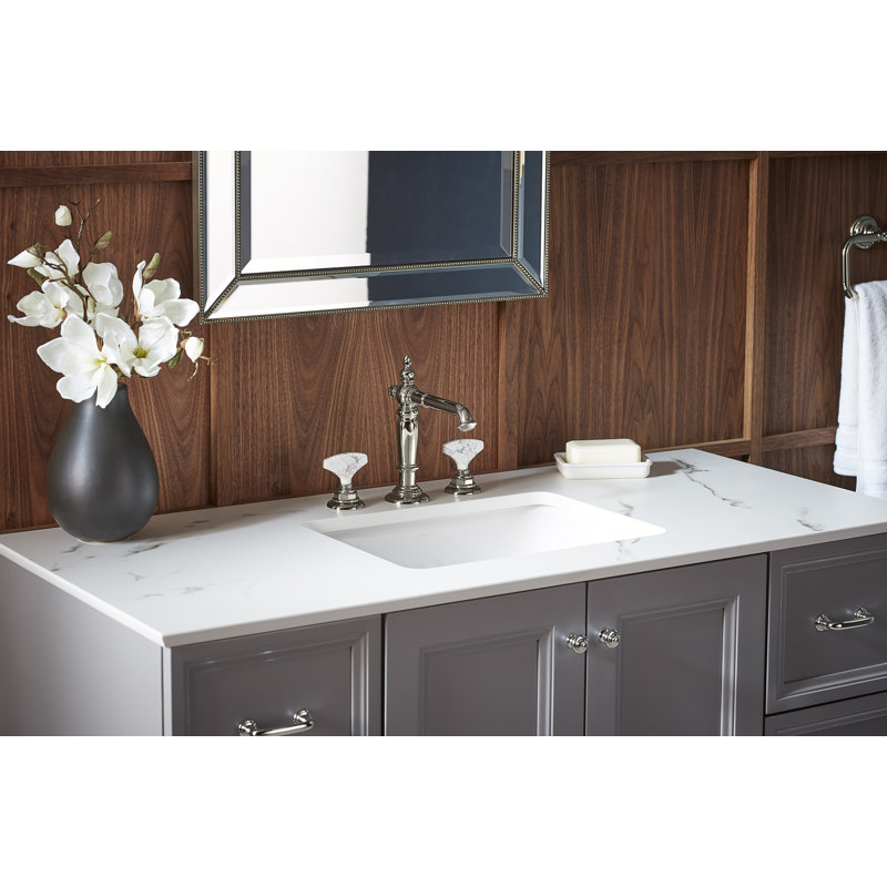 Artifacts Widespread Bathroom Sink Faucet Handles, Vibrant Brushed Bronze